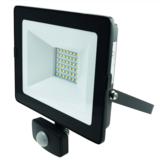 Led-valonheitin 30W PIR musta
