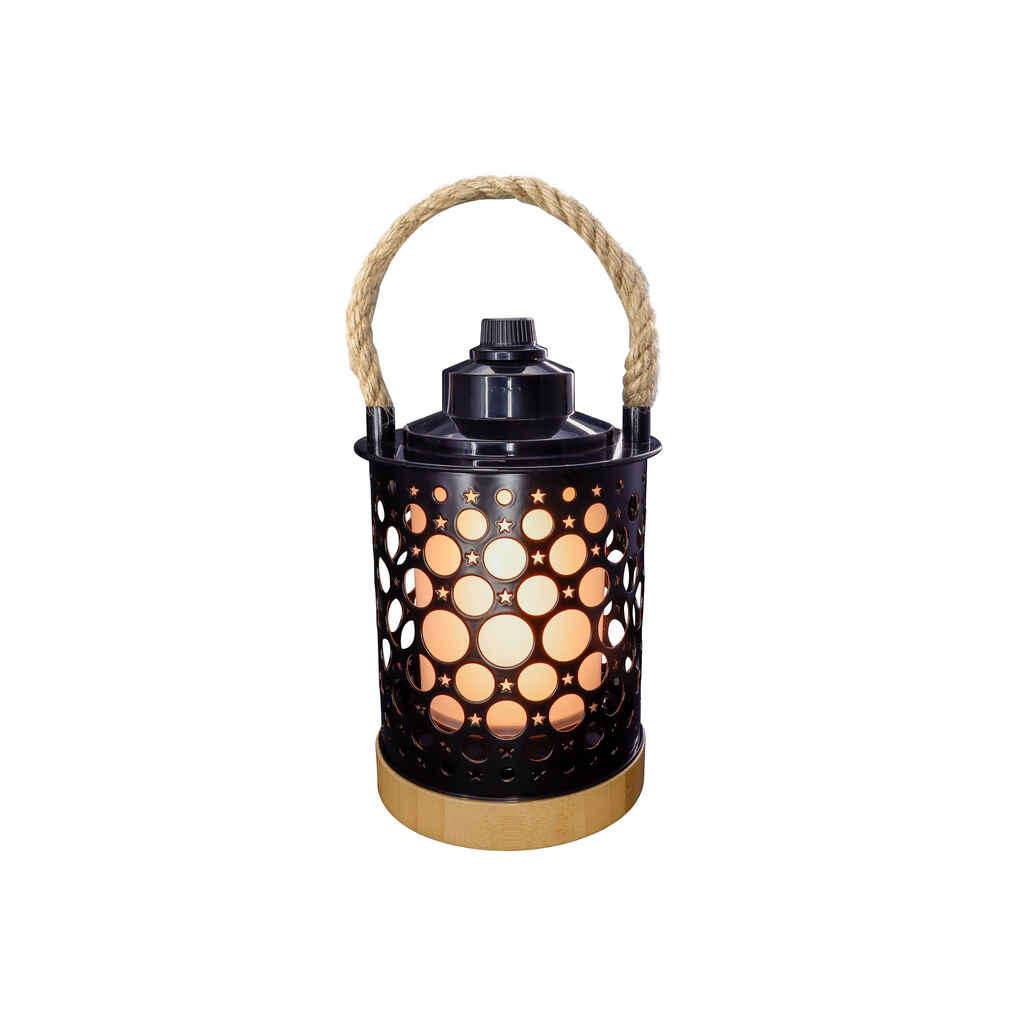 Lyhty ladattava Stella musta