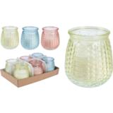 Citronella-kynttilä lasipurkissa lajitelma