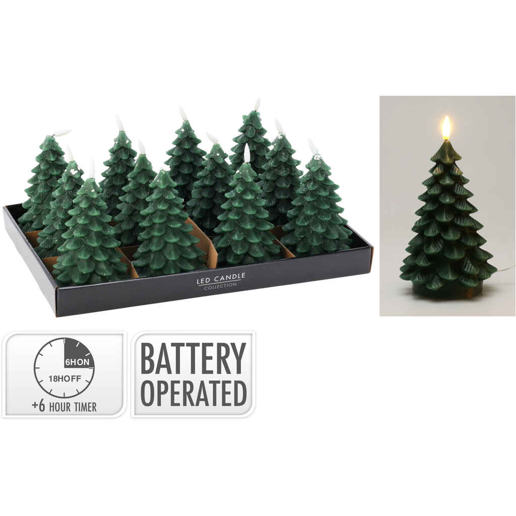 LED-kynttilä joulukuusi ajastimella