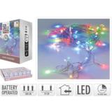 Värikäs valosarja 50 LED ajastimella