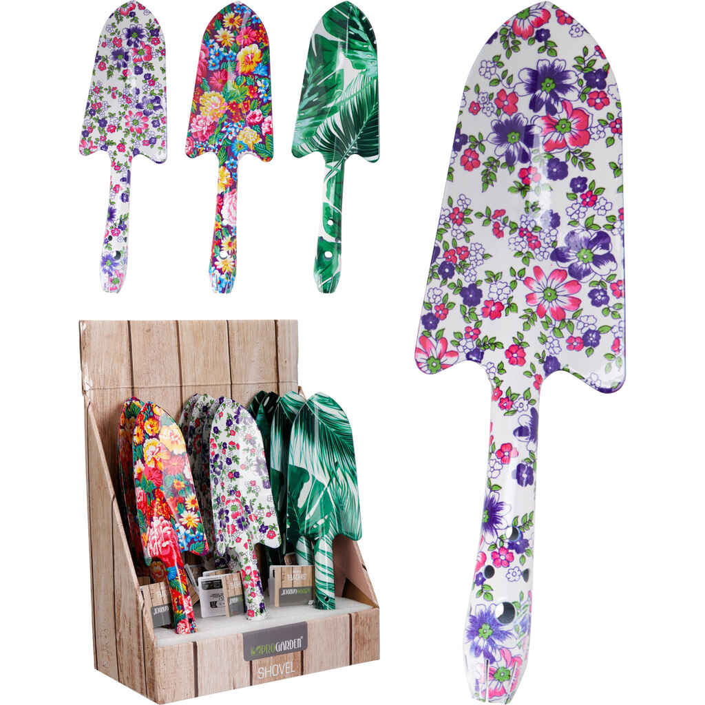 Istutuslapio kukkakuvioilla