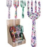 Puutarhahara kukkakuvioilla, eri värejä