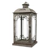 Metallinen pitsikoristeinen lyhty