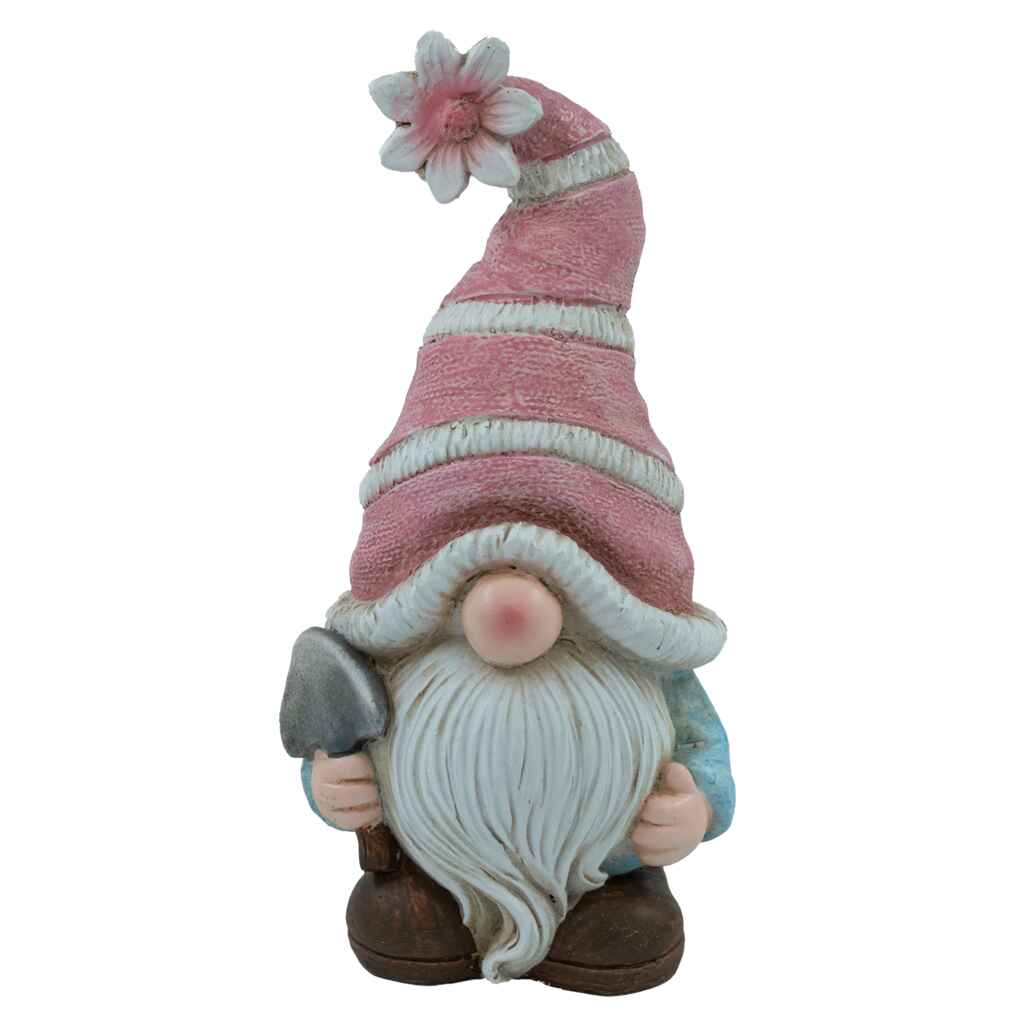 Tonttu vaaleanpunaisella pipolla