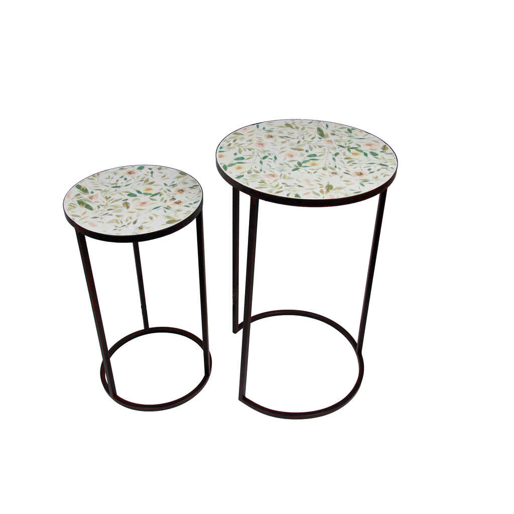 Sivupöytä setti kukkaniitty