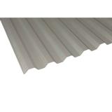 Valokate trapetsi PC savunharmaa 3 m