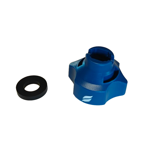 Lechler EasyFit suutinmutteri MULTIJET SW8/10, sininen (Hankkija-logo)