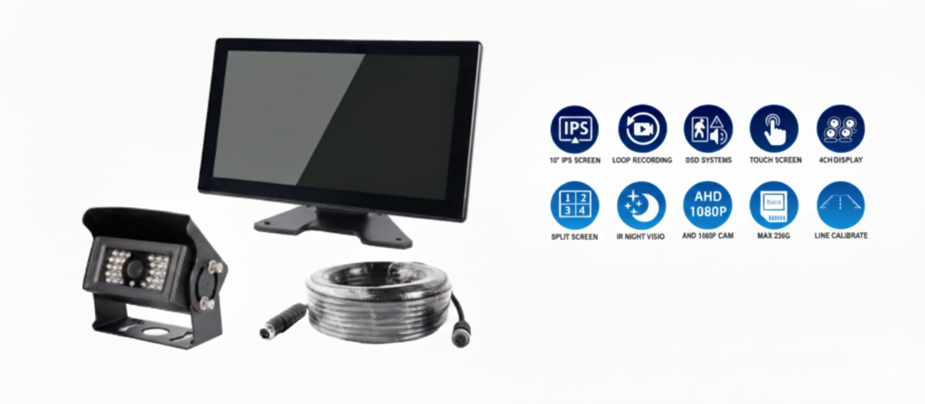 Peruutuskamerasarja Revon RPK1010AI 10,1" (AI, AHD 1080p)