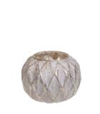 Lyhty, halkaisija 14 cm, valkohopea