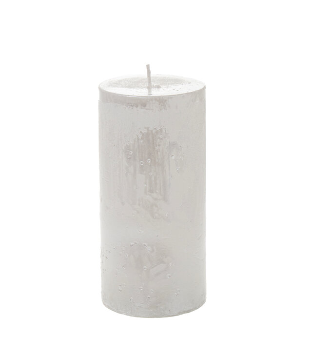 Kynttilä 14 cm helmiäinen