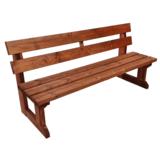 Jämäkkä penkki, ruskea