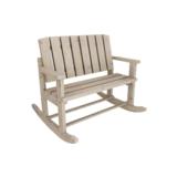 Jämäkkä seniorikeinupenkki vaaleanharmaa