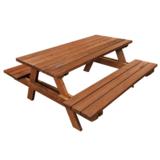 Piknikpöytä ruskea