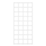 Ritilä-aitaelementti 80x180x3 cm valkoinen