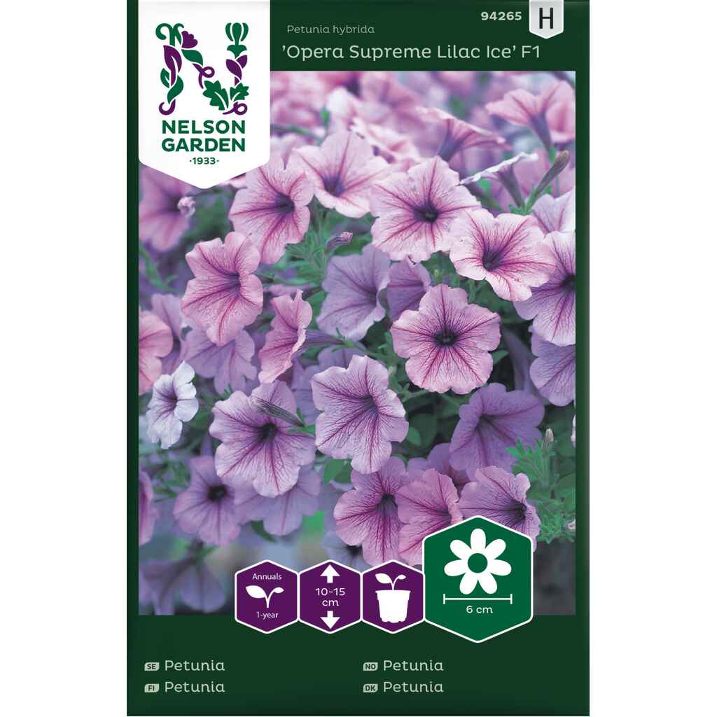 Tarhapetunia  'Opera Supreme Lilac Ice' F1