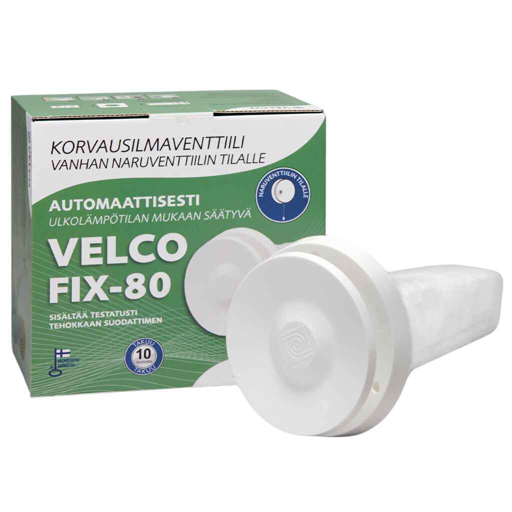 Korvausilmaventtiili Velco FIX-80