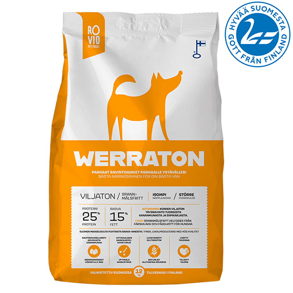 Rovio Werraton Viljaton koiranruoka 12 kg