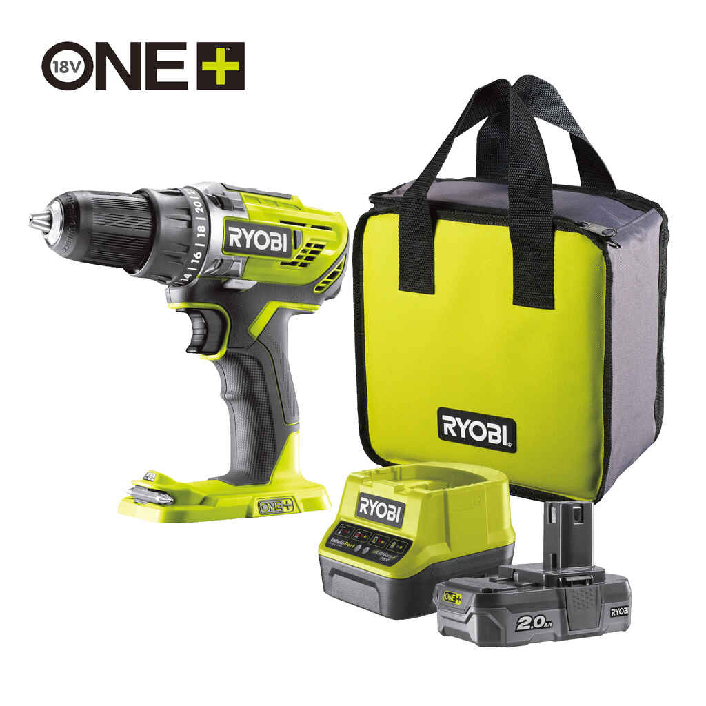 Akkuporakone RYOBI 18V R18DD3-120S, SET