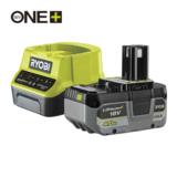 Akku ja laturipaketti RYOBI 4ah 18V RC18120B-140X ONE+