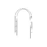 Ruusukaari 140x37x240 cm