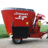 Trioliet Solomix P1, 1200 ZK seosrehuvaunu olkipuhaltimella