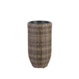 Polyrottinkiruukku 6 ruskea