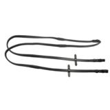 Wahlsten pehmeät kumiohjat, nahka/biothane musta full