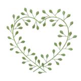 Sydän kranssi 53.5x49.5 cm