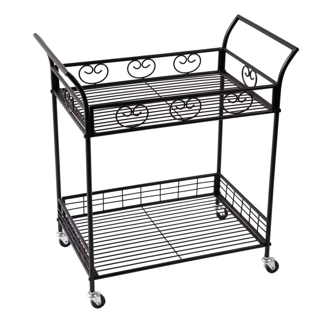 Puutarhavaunu musta 61x35x66 cm